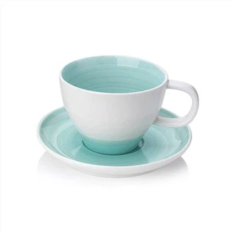 Cupán Tae Gloine Só Socraigh le Saucer